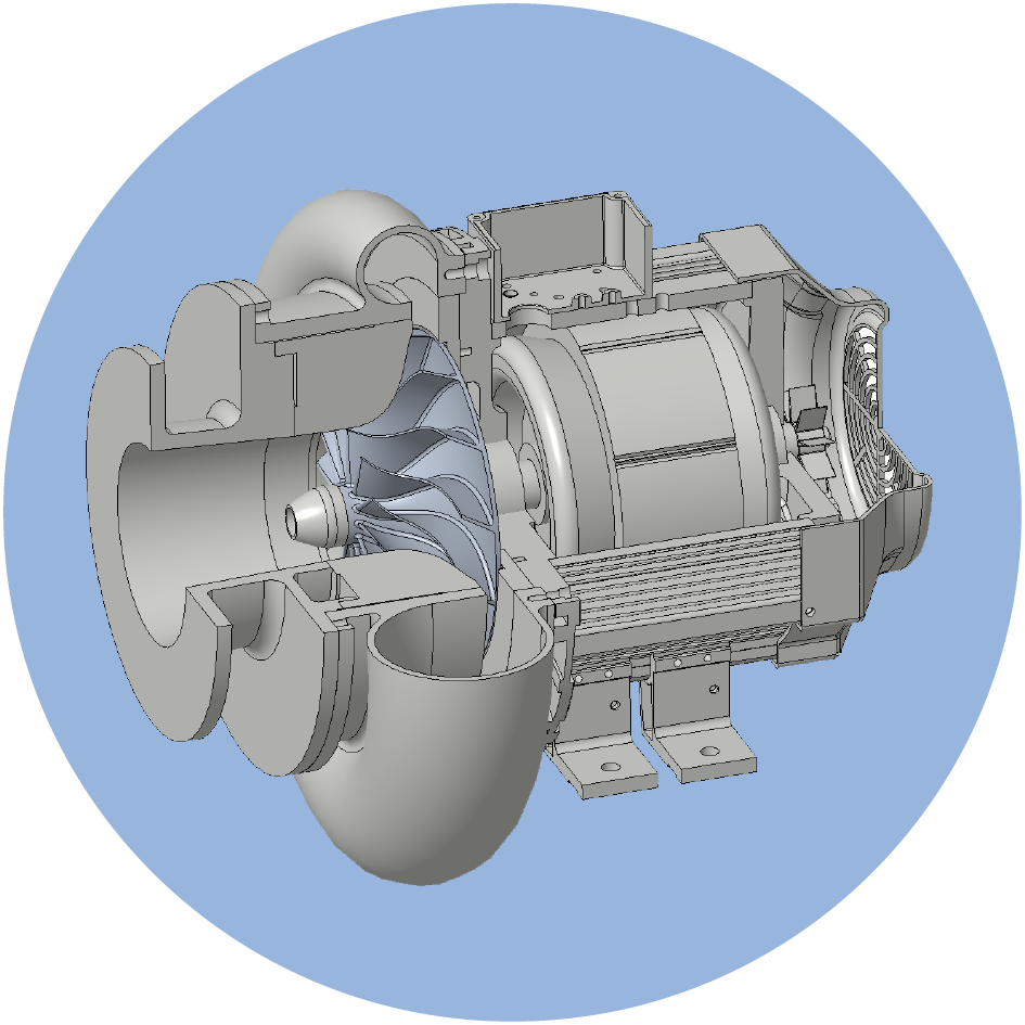 Permanent magnet high speed airend